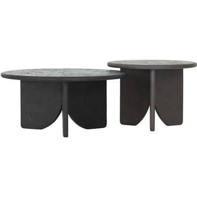DTP Home Salontafel 'Melo' Betonlook, Set van 2 stuks, Bruin/Zwart DTP Home Salontafel 'Melo' Betonlook, Set van 2 stuks, Bruin/Zwart