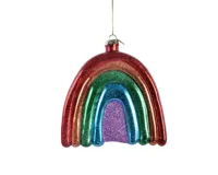Kersthanger glas regenboog 11.2x3x10.5cm - thumbnail