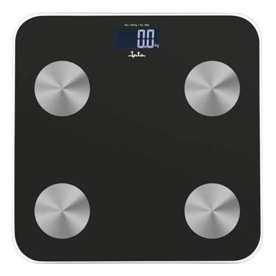 Digitale Personenweegschaal JATA HBAS1155 Zwart Glas Gehard glas 180 kg