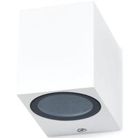 LED Tuinverlichting Buitenlamp - Vierkant GU10 Fitting - Mat Wit Aluminium - thumbnail