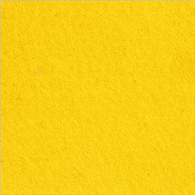 Creativ Company Hobbyvilt, vel 42x60 cm, dikte 3 mm, geel, 1 vel - thumbnail