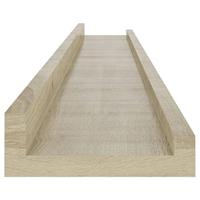 Wandschappen 2 st 80x9x3 cm sonoma eikenkleurig - thumbnail
