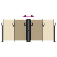 VidaXL Windscherm uittrekbaar 100x1000 cm beige - thumbnail