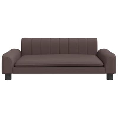 Hondenmand 90x53x30 cm kunstleer bruin