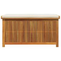 Opbergbox voor buiten 113x50x60,5 cm massief acaciahout - thumbnail