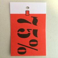 Hangetiket 35x70 mm -75% gesneden 250st - thumbnail