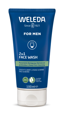 Weleda Men 2 in1 reinigingsgel gezicht en baard 100 Milliliter Weleda Men 2 in1 reinigingsgel gezicht en baard 100 Milliliter