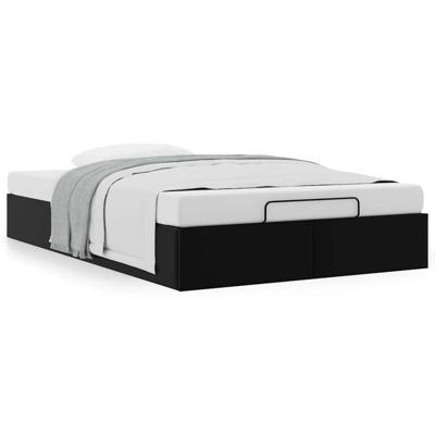 Bedframe zonder matras 120x200 cm kunstleer zwart - thumbnail