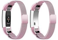 FitBit Alta HR Milanese bandje - Maat: Small - Roze - thumbnail