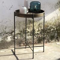 PTMD Bijzettafel 'Taren', Metaal, 74 x 50 x 50cm, kleur Goud - thumbnail