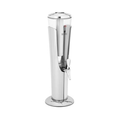 Royal Catering RCSD-4 Sapdispenser, 3 liter, koelsysteem met ledverlichting, drankdispenser, drankdispenser met tapkraan