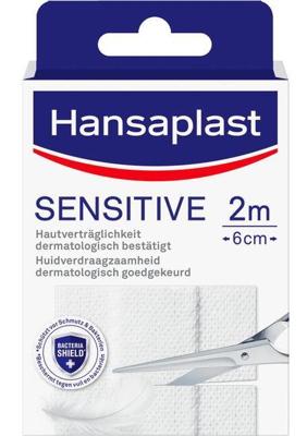 Hansaplast Pleisters Sensitive 2m x 6cm Hansaplast Pleisters Sensitive 2m x 6cm