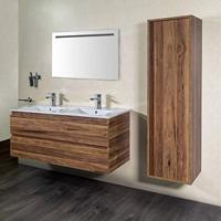 Creavit Badkamermeubelset Sally 120 cm Twee Soft-Close Lades Eiken - Onderkast Sally 120 cm Eiken - thumbnail