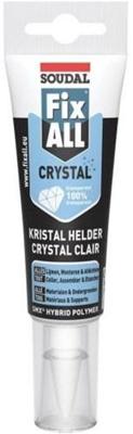 Soudal fix - all crystal | lijm- en voegkit | transparant | 125 ml - 131093