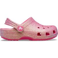 Baby Crocs Classic Iridescent Glitte rozen - thumbnail