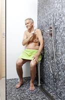 Douchekruk Etac Edge Driehoekig in Hoogte Verstelbaar Grijs (draagvermogen tot 130 kg) - thumbnail