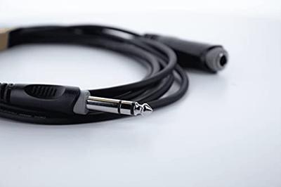 Cordial 14825 Jackplug Audio Aansluitkabel [1x Jackplug male 6,3 mm (stereo) - 1x Jackplug female 6,3 mm (stereo)] 5 m Zwart PVC-mantel, Verdraaid