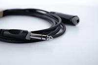 Cordial 14825 Jackplug Audio Aansluitkabel [1x Jackplug male 6,3 mm (stereo) - 1x Jackplug female 6,3 mm (stereo)] 5 m Zwart PVC-mantel, Verdraaid - thumbnail