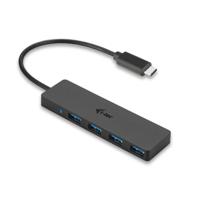 USB-C HUB I-TEC met 4 USB 3.0-poorten met geïntegreerde kabel 20 cm - thumbnail