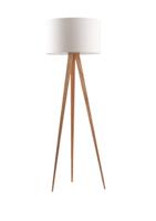 Zuiver Vloerlamp 'Tripod' 151cm, kleur Naturel/Wit - thumbnail