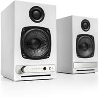 Audioengine HD3 Wireless Speakers with Bluetooth - 60W Powered Computer Speakers for Desktop Monitor and Home Music System with aptX HD Bluetooth, AUX, USB, RCA, 24-bit DAC (White, Pair) - thumbnail