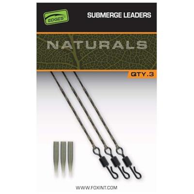 Fox Naturals Submerged Leaders 40 lb 18.1kg 3st.