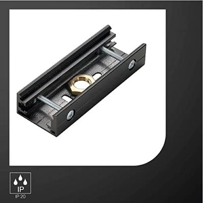 SLV ZwarteVoegenConnector 3-Fase Rail - 145600