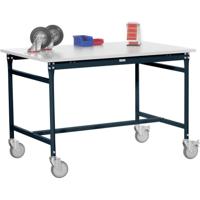 Manuflex BB4025.7016 Bijzettafel basismobiel met multiplex plaat in antraciet RAL 7016, bxdxh: 1000 x 800 x 850 mm Antraciet - thumbnail