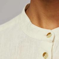 Fjallraven Övik Hemp SS Shirt Dames Chalk White S - thumbnail