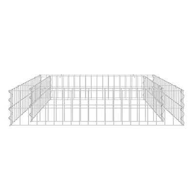 VidaXL Gabion plantenbak verhoogd 100x100x20 cm gegalvaniseerd staal VidaXL Gabion plantenbak verhoogd 100x100x20 cm gegalvaniseerd staal