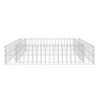 Gabion plantenbak verhoogd 100x100x20 cm gegalvaniseerd staal - thumbnail