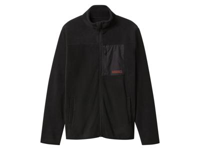 esmara Men Heren fleecevest (Zwart, XL)