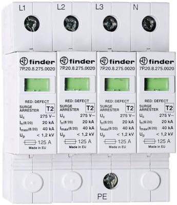 Finder 7P.25.8.275.0020 7P.25.8.275.0020 Overspanningsafleider 20 kA 1 stuk(s) Finder 7P.25.8.275.0020 7P.25.8.275.0020 Overspanningsafleider 20 kA 1 stuk(s)