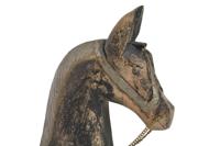 Decoratieve figuren Home ESPRIT Bruin Zwart Grijs Natuurlijk Paard 52 x 15 x 63 cm 50 x 15 x 63 cm - thumbnail