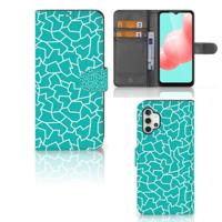 Samsung Galaxy A32 5G Hoesje Cracks Blue - thumbnail