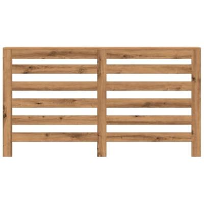 Radiatorombouw 149x20x82 cm bewerkt hout artisanaal eikenkleur