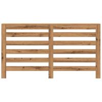 Radiatorombouw 149x20x82 cm bewerkt hout artisanaal eikenkleur - thumbnail