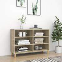 Dressoir 103,5x35x70 cm bewerkt hout sonoma eikenkleurig - thumbnail