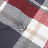 VidaXL Tuinstoelkussens 6 st 100x50x3 cm oxford stof ruitpatroon rood - thumbnail
