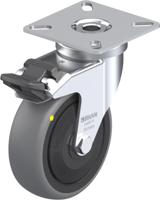 Blickle LPA-TPA 75KF-FI-ELS Zwenkwiel met rem Wieldiameter: 75 mm Draagvermogen (max.): 50 kg 1 stuk(s) - thumbnail