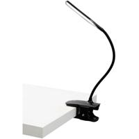 ALBA LED draadloze LED bureaulamp Clip, met klem, zwart - thumbnail