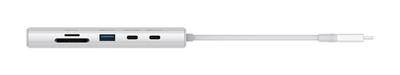 D-Link DUP-A01 USB-C (USB 3.2 Gen 1) multiport hub Met USB-C stekker, USB-C PD laadaansluiting Wit - thumbnail