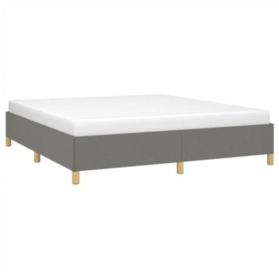 Boxspring bed stof donkergrijs 180x200 cm