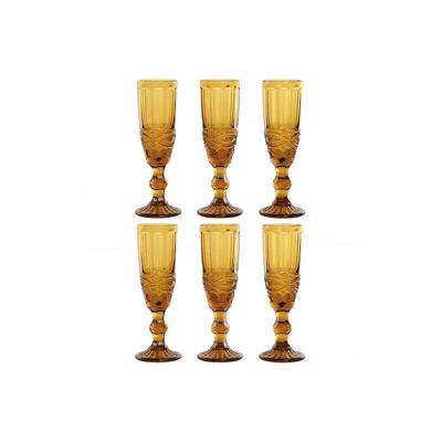 Set van bekers Home ESPRIT Amber Kristal 150 ml (6 Stuks) Set van bekers Home ESPRIT Amber Kristal 150 ml (6 Stuks)