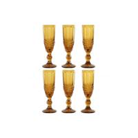 Set van bekers Home ESPRIT Amber Kristal 150 ml (6 Stuks) - thumbnail