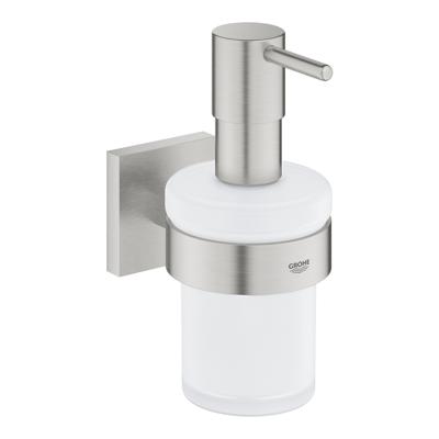 Zeepdispenser Met Houder GROHE Start Cube Supersteel Zeepdispenser Met Houder GROHE Start Cube Supersteel