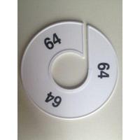 Maatring 11 cm wit/zwart 64 - thumbnail