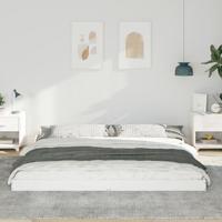 Bedframe Wit 180 x 200 cm Massief grenenhout - thumbnail