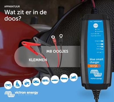 Victron Energy Blue Smart IP65 12/5 Loodaccu-lader 12 V Laadstroom (max.) 5 A Victron Energy Blue Smart IP65 12/5 Loodaccu-lader 12 V Laadstroom (max.) 5 A