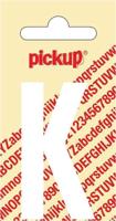 Plakletter Nobel Sticker witte letter K Pickup - Pickup - thumbnail